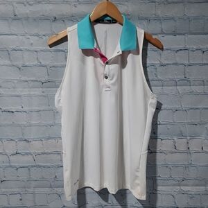 Ralph Lauren RLX Womens Golf Polo Tank Shirt Size XL Tennis Pickleball